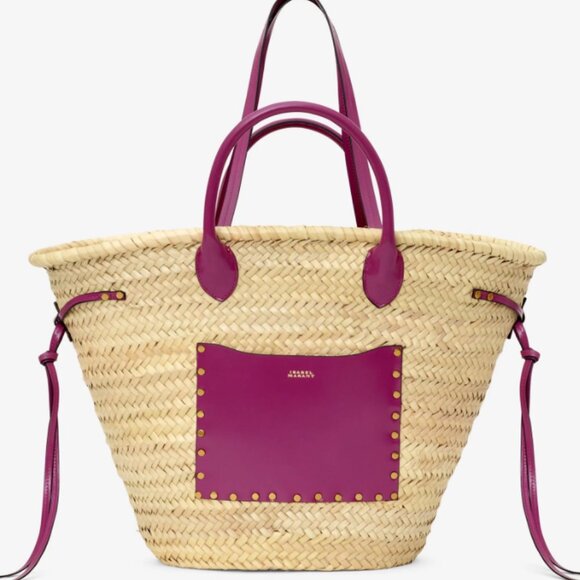 Isabel Marant Straw & Leather Tote - Picture 1 of 5